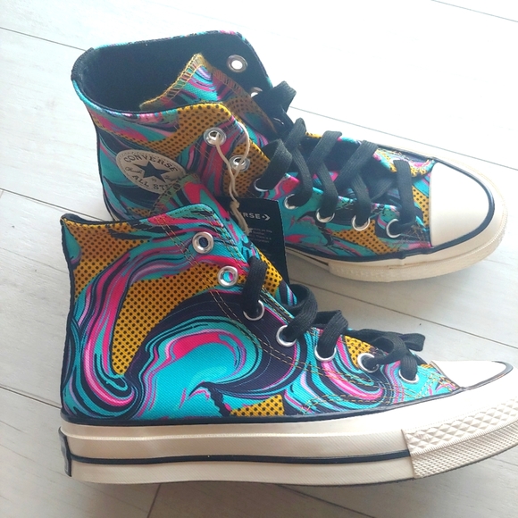 CONVERSE NEW Chuck Taylor 70 High Tops 90s Marbled - Picture 2 of 13